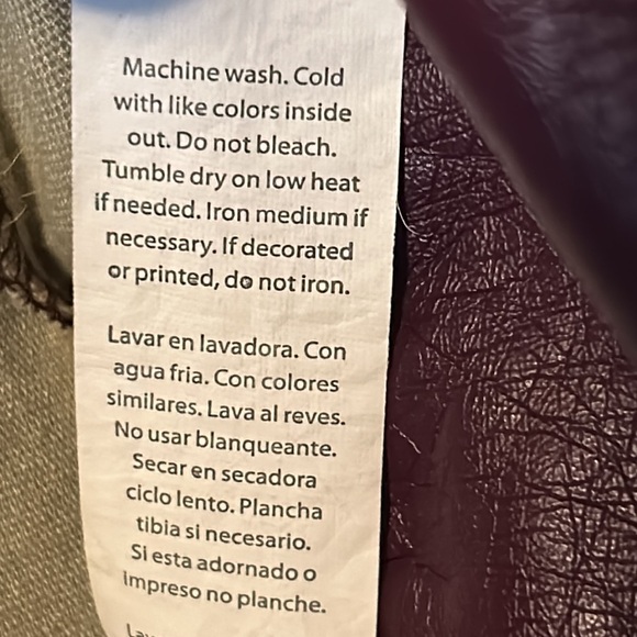 3/$20 Just Fab Faux Learher Jacket Purple Plum Size Small S - Picture 6 of 6